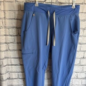 Ciel Blue Figs Jogger Scrub Pants